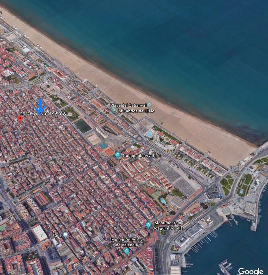 La Casita Azul De La Playa Apartman Valencia Kültér fotó